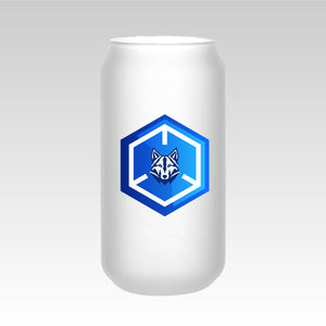 SPSR Wolves Badge Frosted Beer Can Glass | 18 oz.
