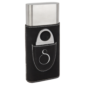 Leatherette Cigar Case with Cutter