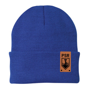 PSR Foldover Beanie with Leather Patch