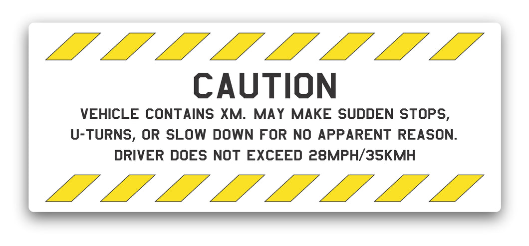 CAUTION Decal