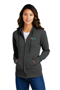 Ladies Embroidered Full Zip Hoodie | Pope's Place