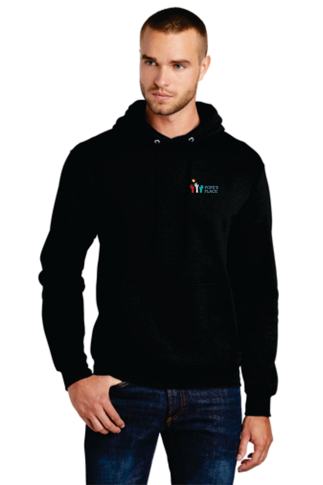 Men's Embroidered Hoodie | Pope's Place