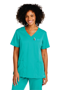 Ladies Embroidered Scrub Top | Pope's Place