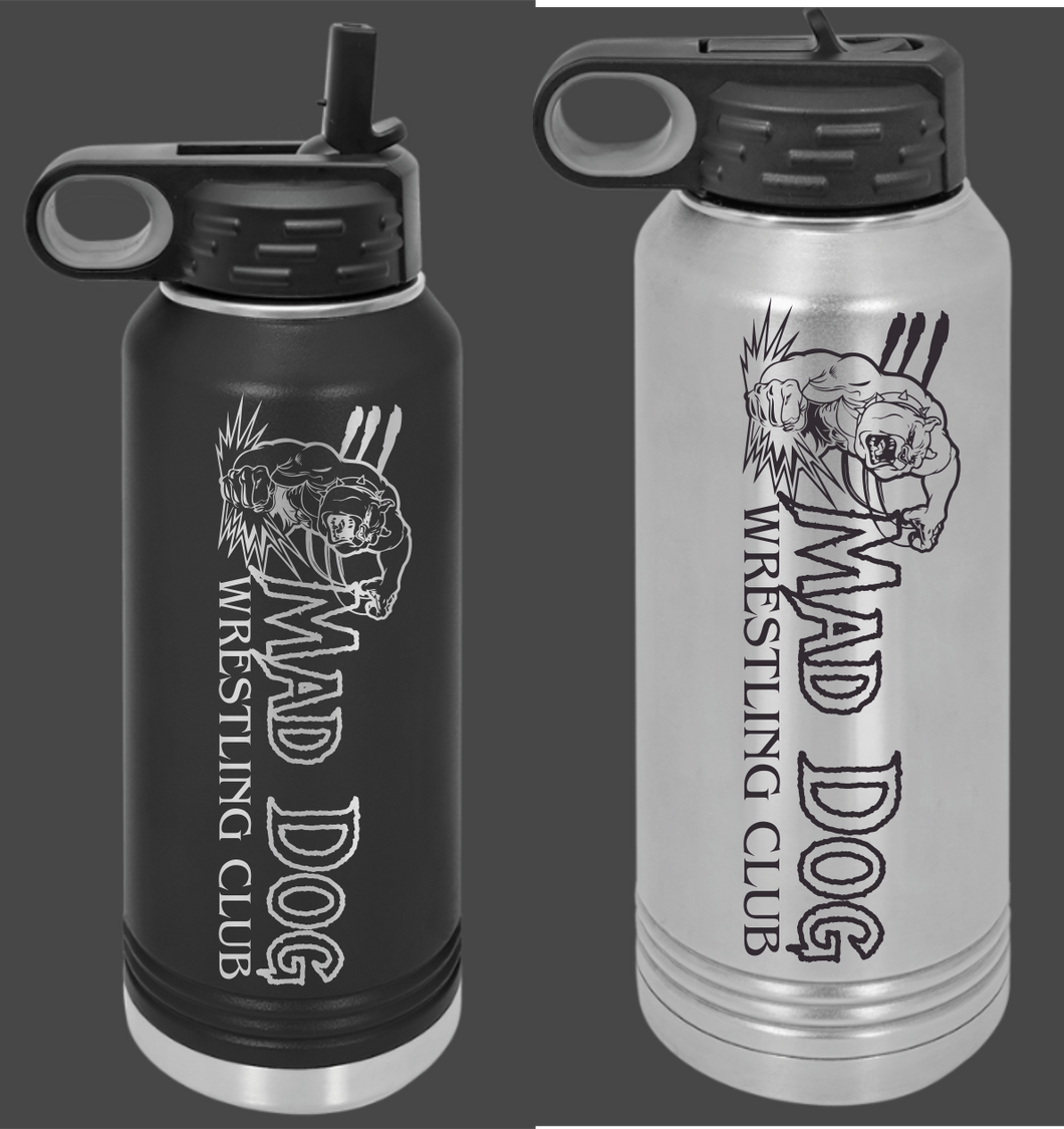 Mad Dog Wrestling Water Bottle
