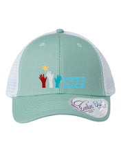 Embroidered Ponytail Hat | Pope's Place
