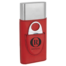 Leatherette Cigar Case with Cutter