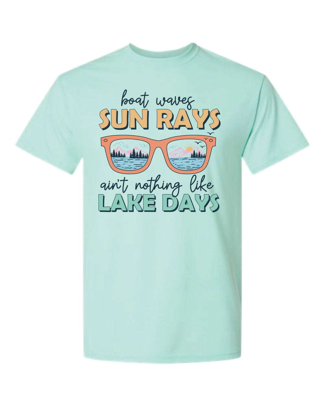Sun Rays Lake Days Unisex Tees