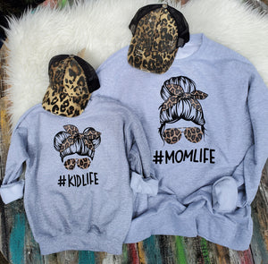 Mom Life / Kid life crew neck sweatshirt