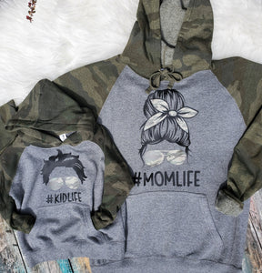 Camo Mom Life /Kid Life Hoodie