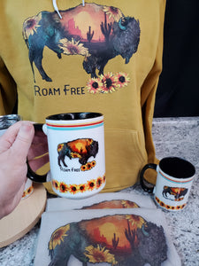 15 oz Roam Free Buffalo mug